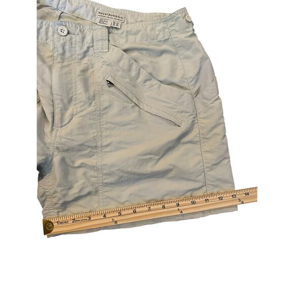 Royal Robbins Women’s Khaki Outdoor Shorts Size 12 Gorpcore Hiking Camping - Picture 8 of 10